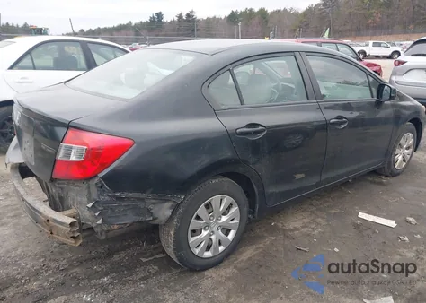 2012 Honda Civic Lx z USA, uszkodzony, nr VIN 2HGFB2F58CH583292